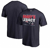 Men's New England Patriots Tom Brady Pro Line by Fanatics Branded 5-Time Super Bowl Champions Legacy T-Shirt - Navy FengYun,baseball caps,new era cap wholesale,wholesale hats